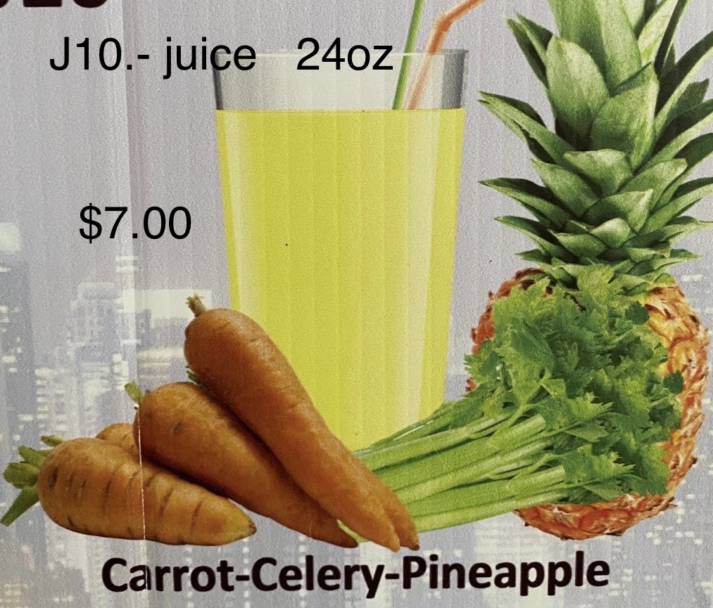 Carrot Celery Pineapple Juice Natural Juices Frisco Fresh Market